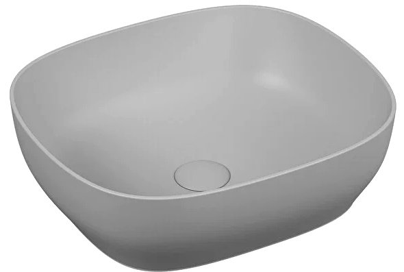 Vitra 5994b476-0016 Outline Kare Çanak Lavabo Mat Taş Gri 48 Cm